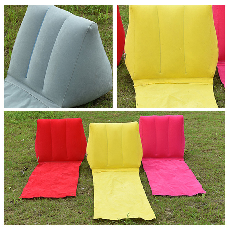 Kemite outdoor folding bed, iron frame, beach cushion, purple sofa chair for camping Specification image
