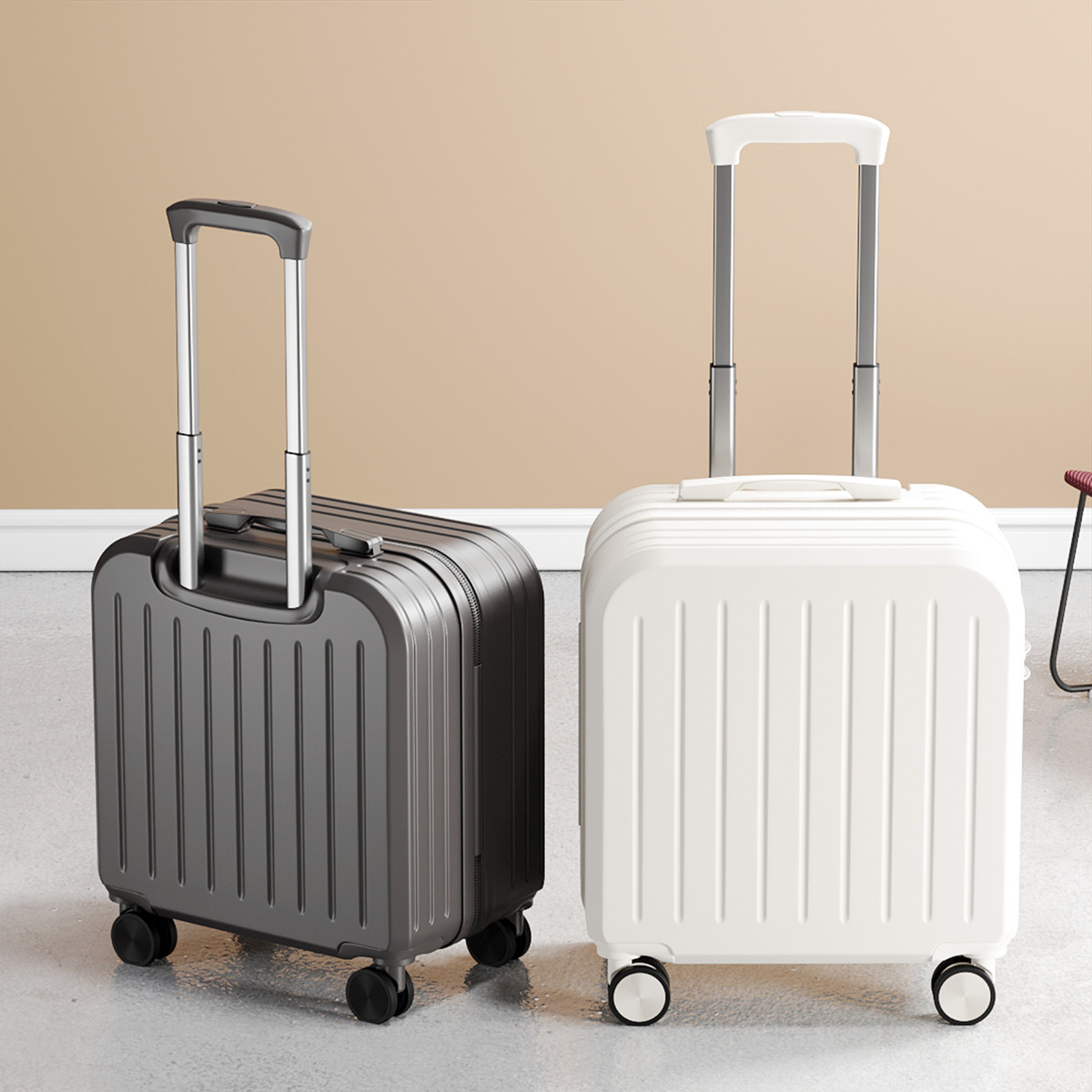 Small luggage, male student carry-on suitcase, new female travel suitcase, large capacity suitcase with handle, combination suitcase, travel suitcase details Picture