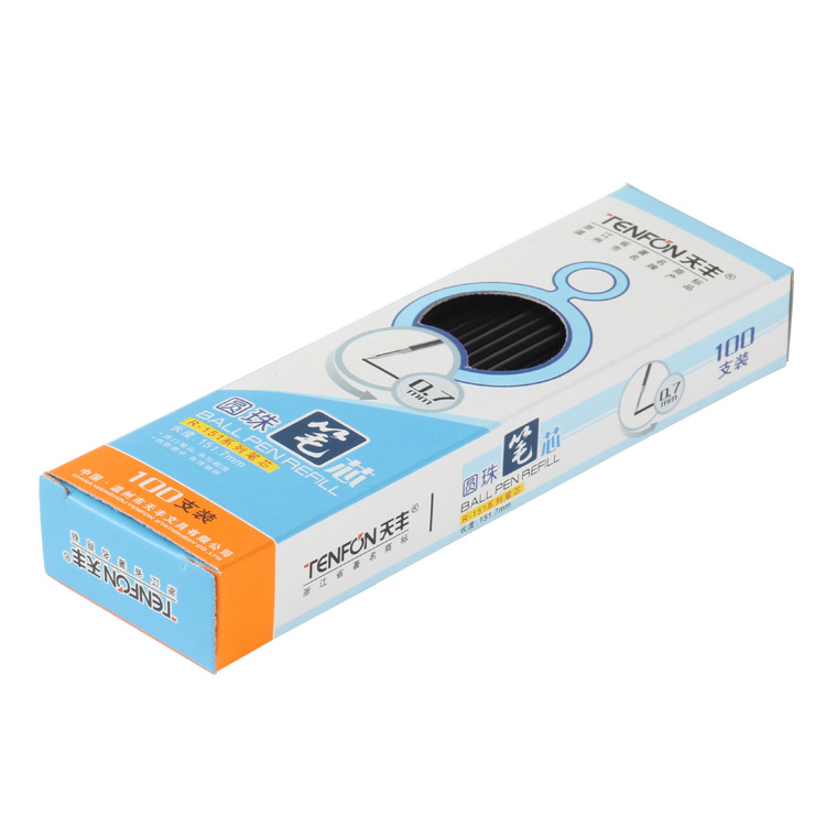 Tianfeng 151 pen refills 0.7MM ballpoint pen refills, extended refills, red, blue and black refills wholesale Item Picture