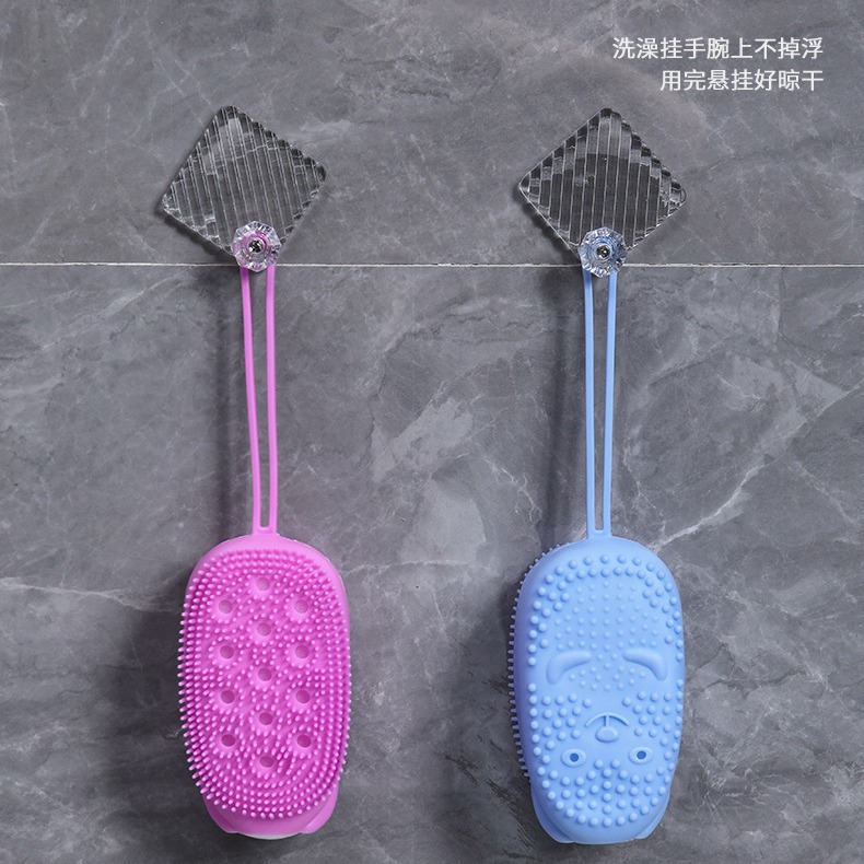 Cross-border best-selling bubble bath brush, a perfect bath scrubber that can hold soap, a double-sided massage bath brush Application Scenario