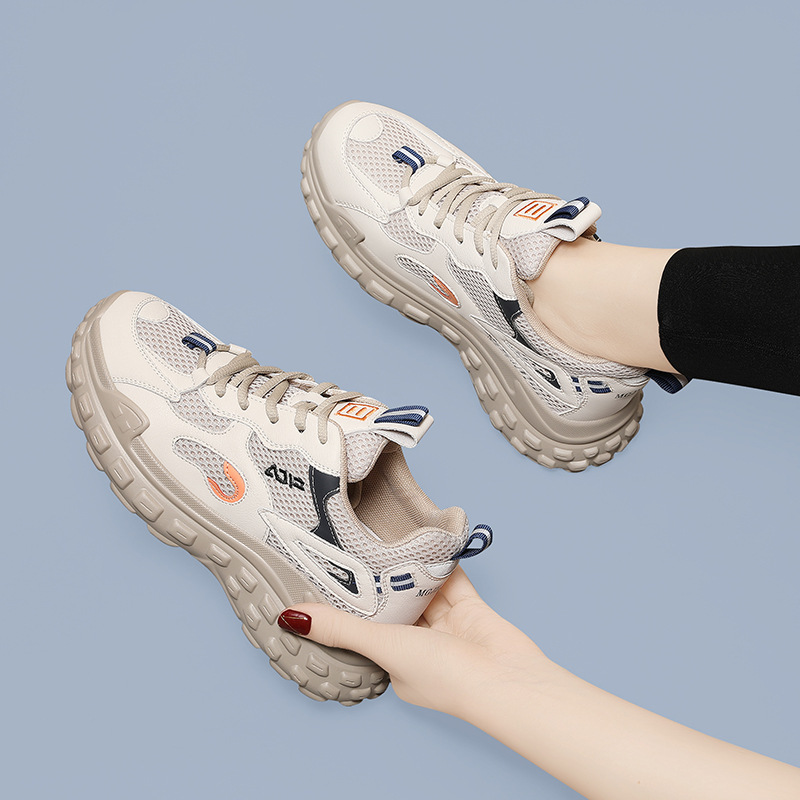 软底老爹鞋女休闲运动跑步2025年春秋季百搭女鞋薄款鞋子2025新款