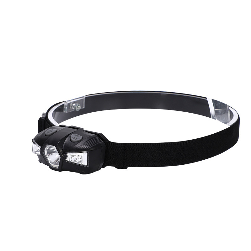 Cross-border multi-functional mini dual-source strong headlamp, battery-powered headlamp, LED outdoor fishing lamp, head-mounted