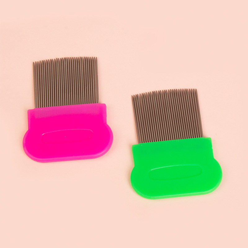 Wholesale pet combs, pet brushes, flea combs, pet combs, hair-removing combs, fine-toothed flea and lice removal combs details Picture