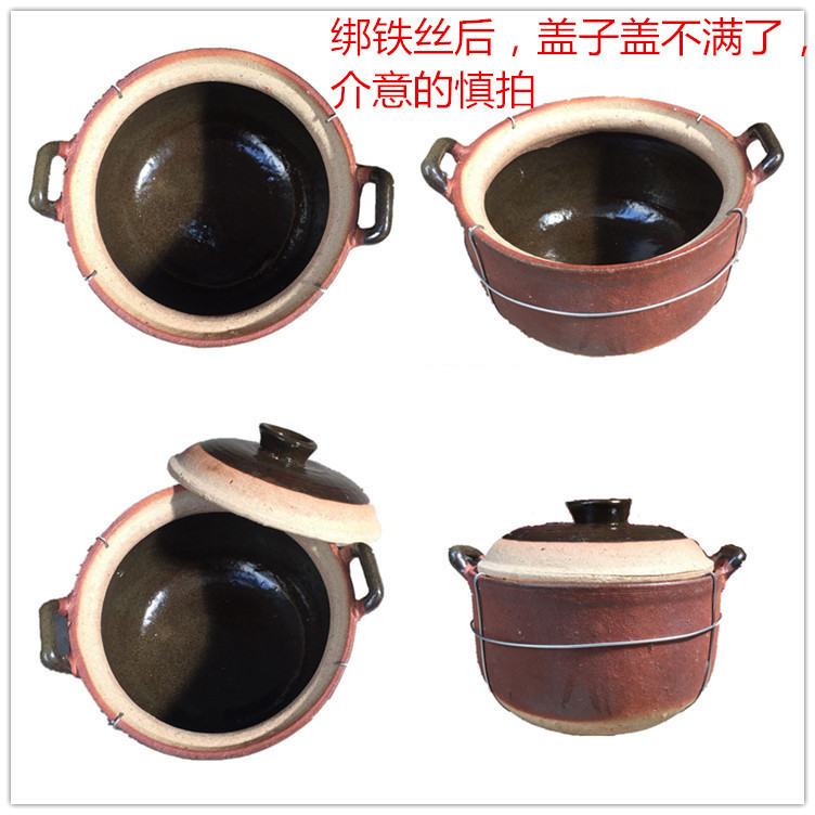 Traditional Guangxi authentic clay pot commercial Chao-Shan clay pot porridge, clay pot soup pot, wholesale clay pot for cooking porridge, stewing pot Application Scenario