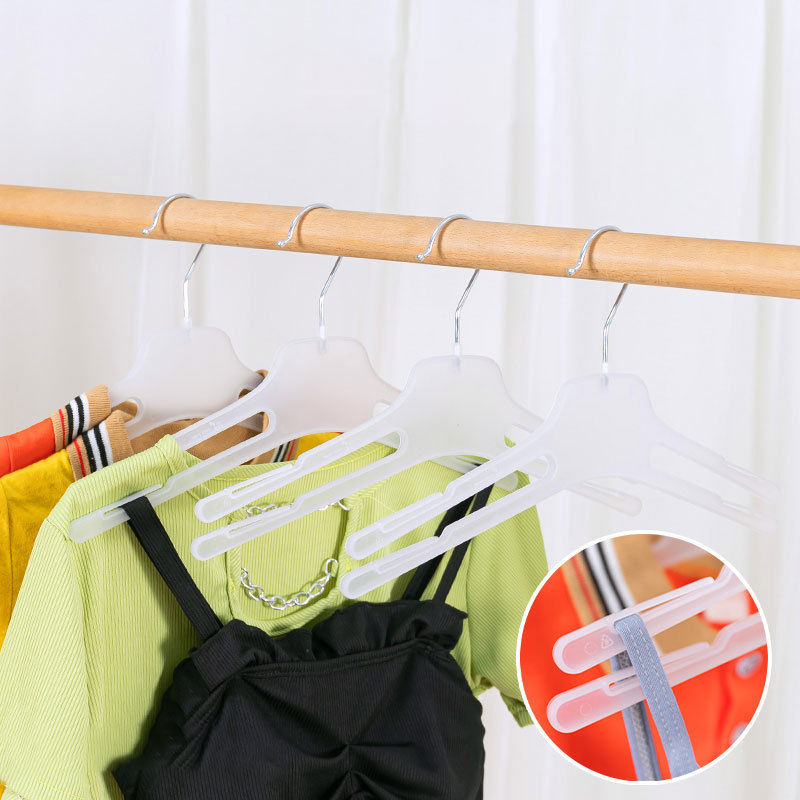 Shoulder seamless double-layer clothes hanger, household clothes hanging and drying rack, clothes hanger hanger, clothes hanger hanger, household multi-functional hanger