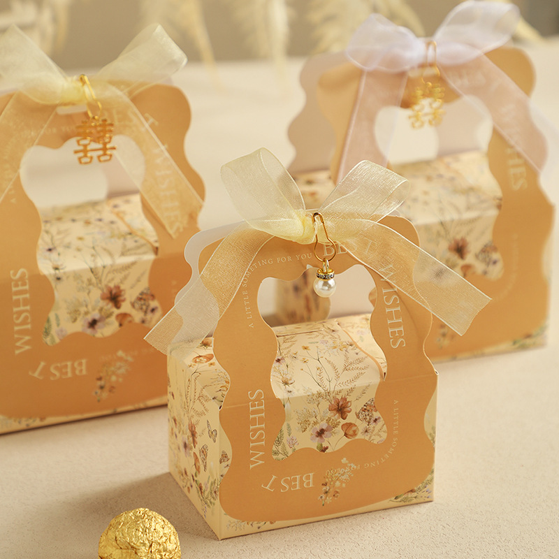 婚礼伴手礼盒小清新糖盒结婚喜糖盒子小众糖果包装盒喜糖袋子产品图