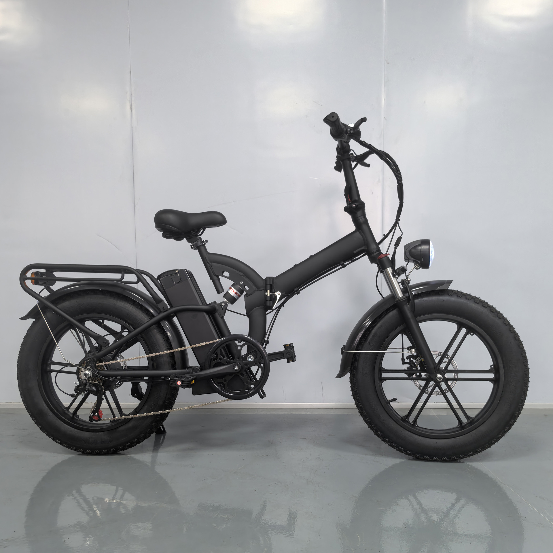 ebike Factory's 20-inch folding snow fat tire electric-assisted bicycle, adult variable-speed snow electric bicycle details Picture