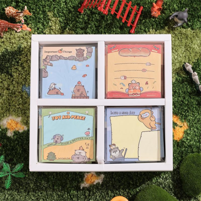 Fangdao offers a variety of ip box sets of smooth and ink-proof cartoon sticky notes, as well as creative and trendy office and study message books