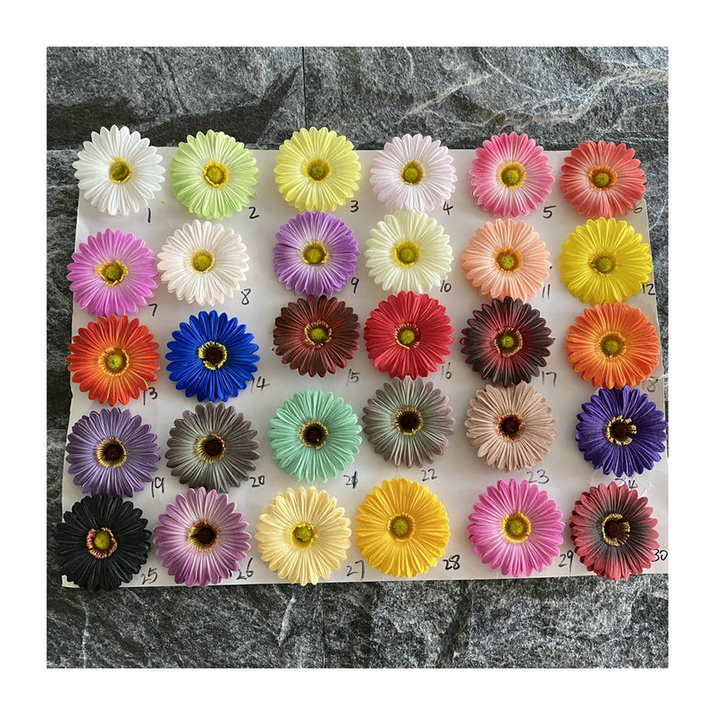 仿真花DIY发饰配件/仿真花/5朵塑膠花/假花/假花批发白底实物图