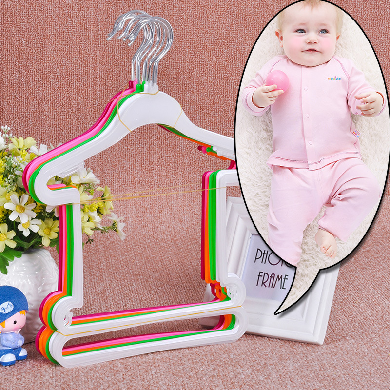 Plastic clothes hangers for babies, baby sets, children's one-piece clothes hangers, clothing stores, children's clothes, display clothes, and clothes supports Specification image