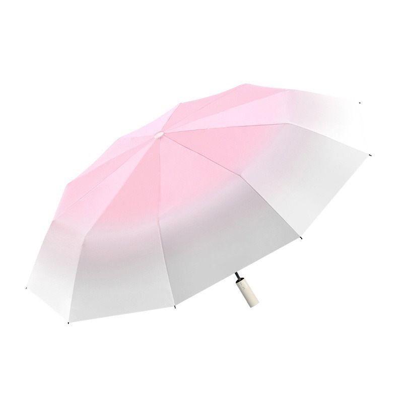 雨伞/天堂伞/色丁雨伞/长柄伞色丁/花色伞白底实物图