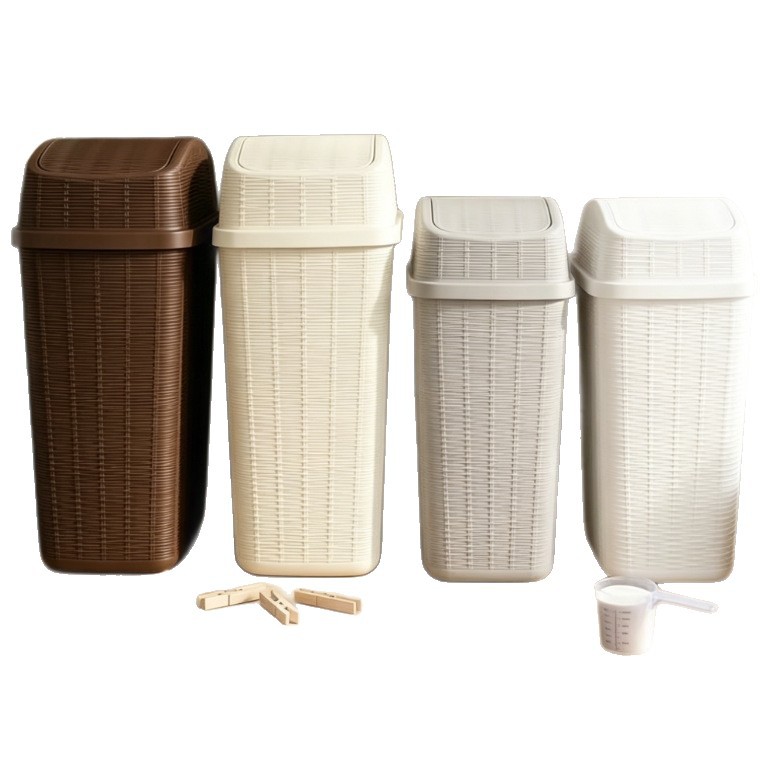Household, office, kitchen trash cans, high appearance level, toilet and bathroom trash cans, lidless, bedroom and living room trash cans Item Picture