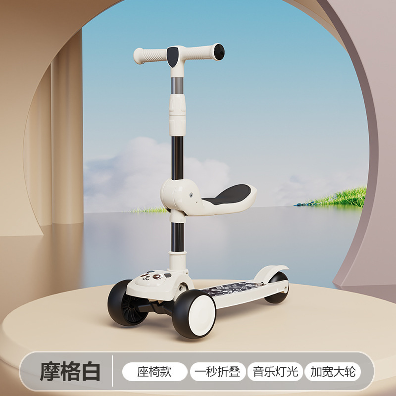 Children 's scooter 1-3-6- 12-year-old four-in-one children' s scooter for boys and girls. It can be ridden and slid Specification image