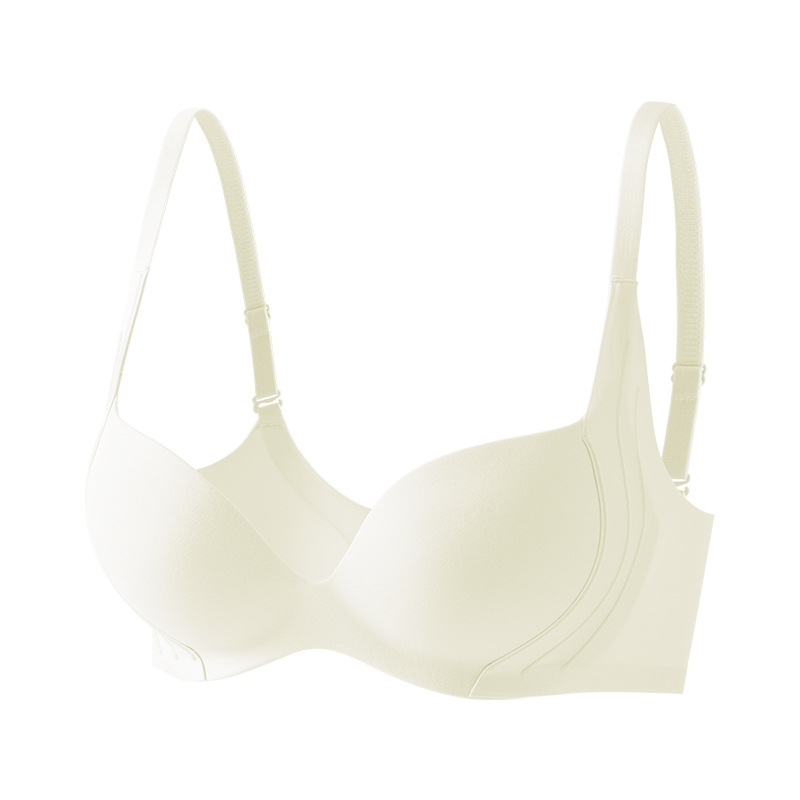 Seamless nude underwear for women, small breasts gathered together to look larger, adjustable fixed cup with retractable accessory breasts, anti-sagging bra cover Item Picture