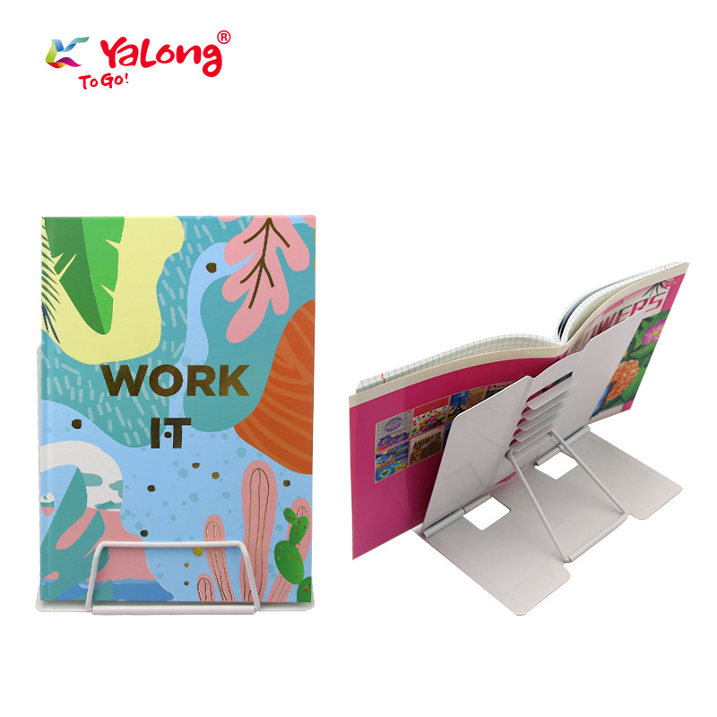 Yalong Cross-border modern metal frame bookshelf reading display board shelf Specification image