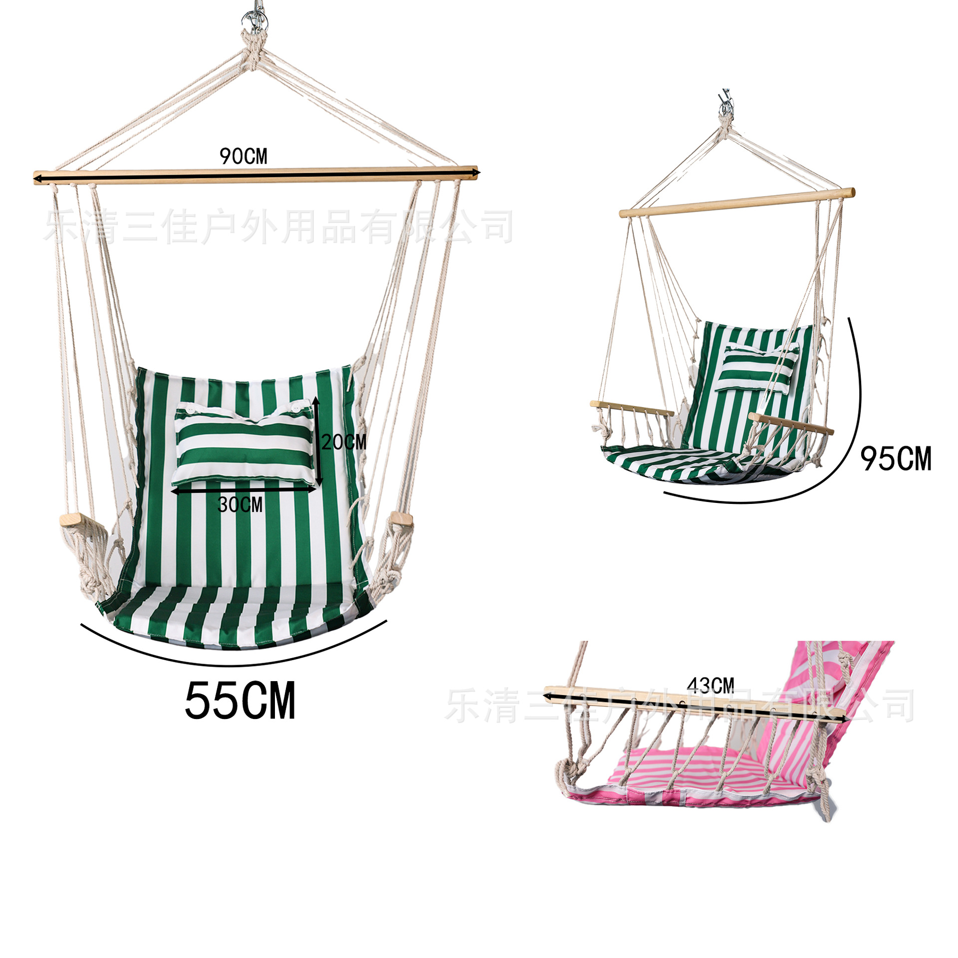 Wholesale of swing chairs, cotton rope cradles, indoor children's hanging baskets Application Scenario