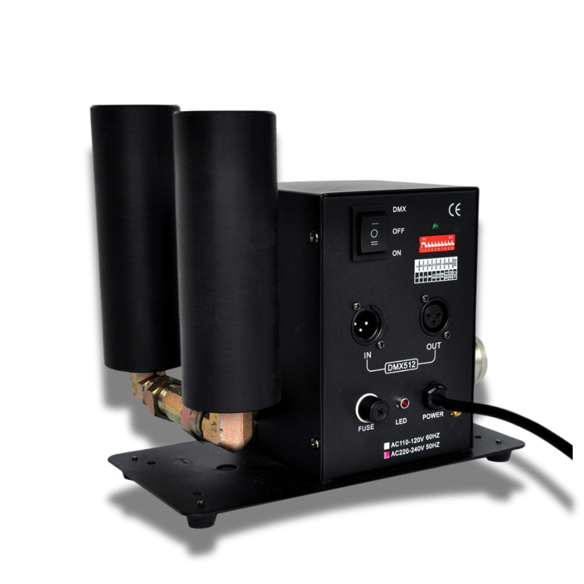 Source factory dual-tube carbon dioxide gas column sprayer, CO2 remote control dual-jet column smoke machine, wedding celebration, opening event, stage special effects props, party and disco stage atmosphere equipment Item Picture