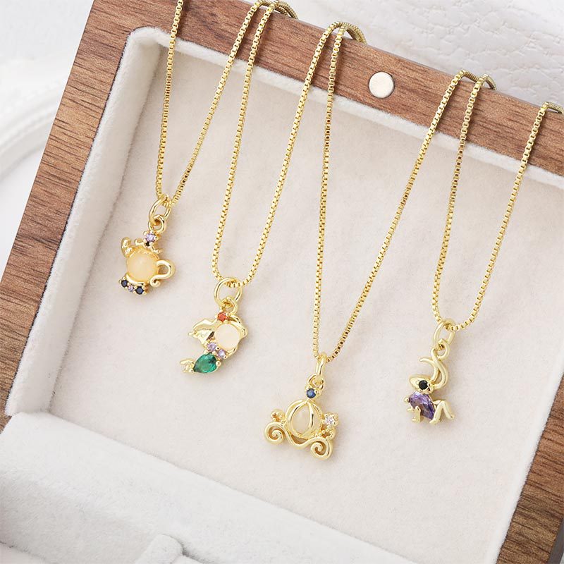 Innovative design DIY copper micro-inlay pendant bracelets, necklaces, earrings, keychains and other accessories are versatile and high-end, plated with 18k gold Application Scenario
