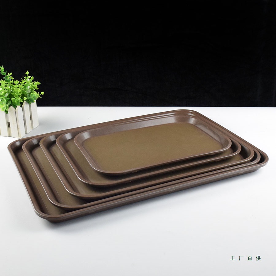 上菜传菜托盘带盖透明保温食品盖防尘罩餐厅月子会所塑料防滑餐盘细节图
