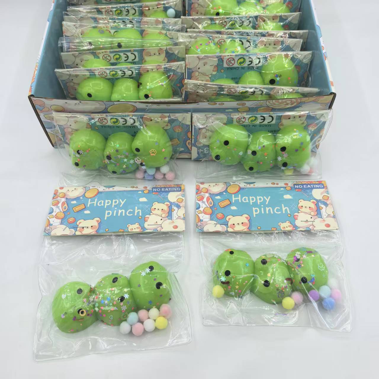 New type of card head three-in-one Frog Kneading Fun stress-relieving toy factory direct sales