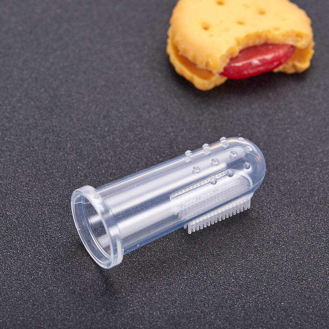 Factory direct sales of baby thumb sleeve toothbrushes, silicone baby teeth brushes, nano-silver finger sleeve toothbrushes, animal toothbrushes, cross-border