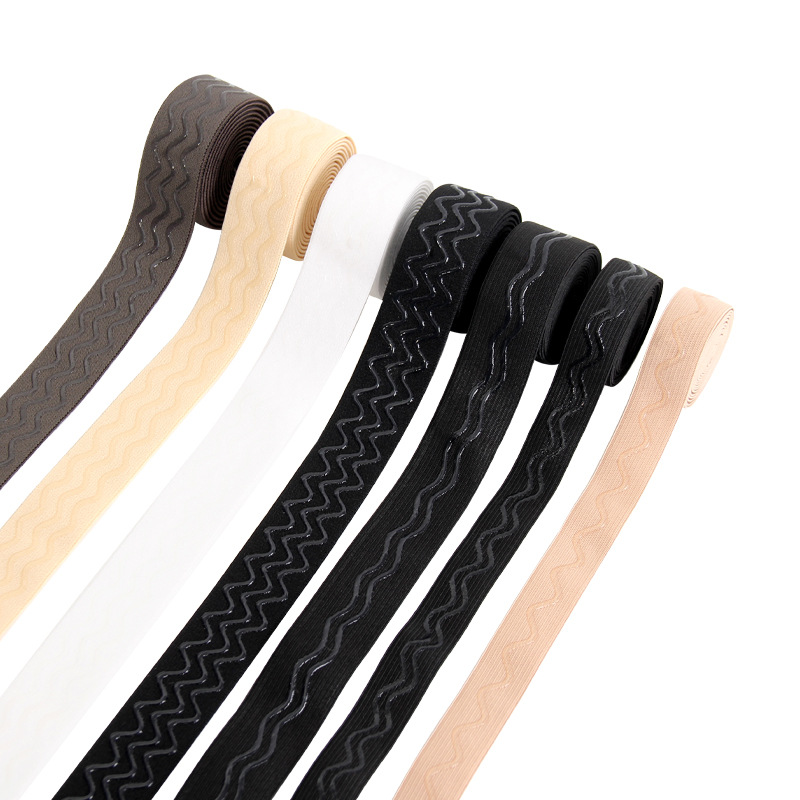 Multi-row curved rubber-coated elastic bands, wavy silicone four-sided anti-slip high-elastic nylon wigs, headwear, sweat belts and baby clothes Item Picture