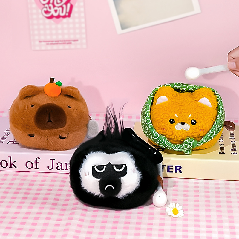 Happy Little Wooden Fish Blind Box, Office desktop sound, stress-relieving Plush toy, decorative item, gift, plush doll blind box Specification image