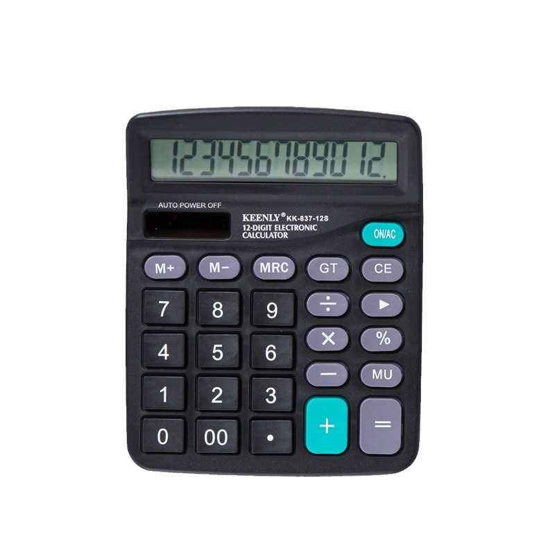 12-digit true solar dual power supply student, property, office and accounting special calculator manufacturer, computer wholesale Item Picture