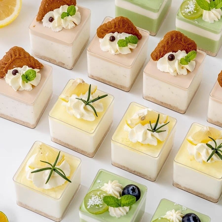 正方形慕斯杯一次性透明70ml布丁杯果冻杯摆摊餐厅婚宴厂家现货细节图