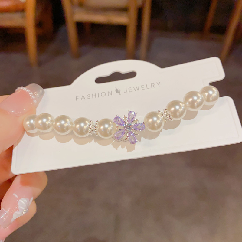 水晶手串/硅胶/啪啪圈手环/嘻哈/锆锆产品图