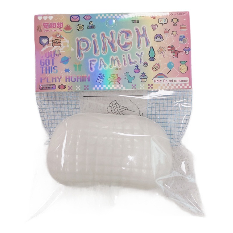 Wet soft slow rebound pillow, food and play paper bag packaging, fluid pinching fun stress-relieving toy, Pinching fun stress-relieving toy Item Picture