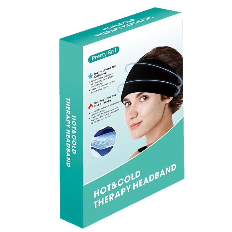 Cross-Border Best-Selling Cold And Hot Compress Headscarves, Basketball Hair Ties, Fatigue Relief Solid Gel Headscarves For Men And Women Wholesale Item Picture