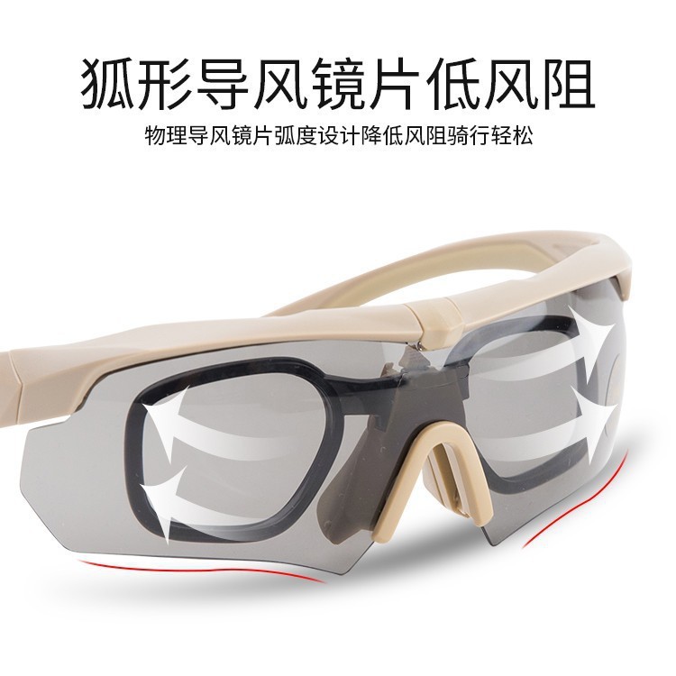 Tactical goggles, military enthusiasts, outdoor CS shooting glasses, sunglasses, myopia slingshot, explosion-proof, windproof, cycling goggles, outdoor details Picture