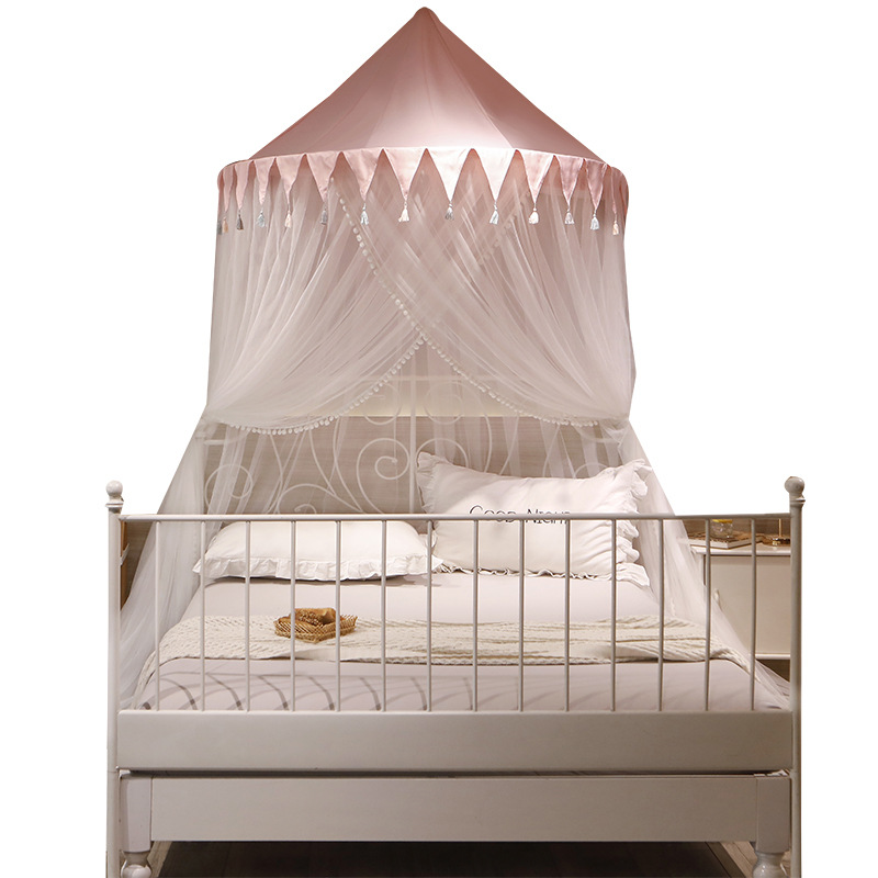 蚊帐/蚊帐床幔/围栏蚊帐/婚庆门帘/床帘学生白底实物图