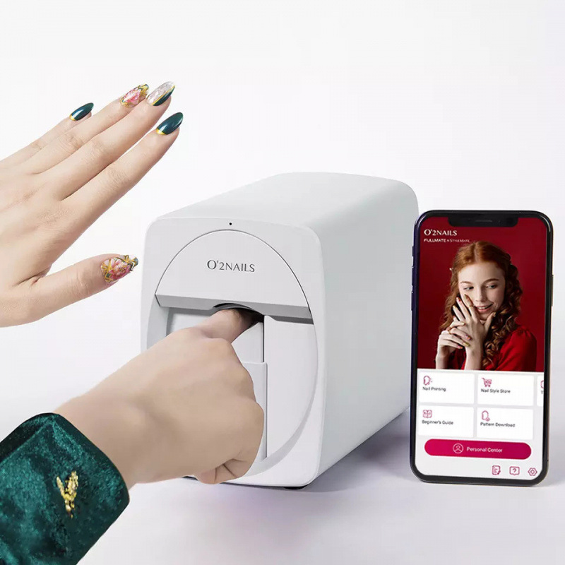 shanilak Smart Nail Art Painting Machine, Home fully self-painting nail art machine, 3D nail printing printer M1