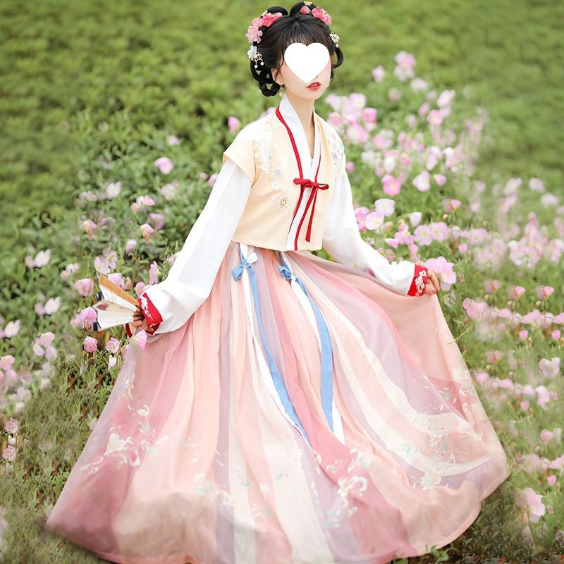 Leftover goods of long-sleeved Chinese-style Hanfu women's performance costumes made in the Ming Dynasty Specification image