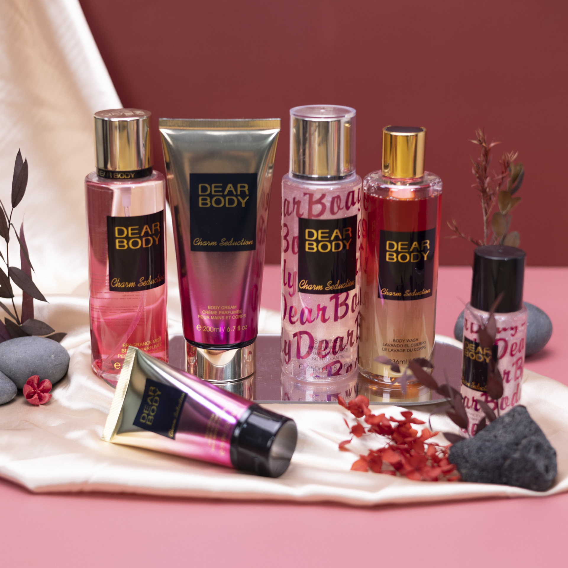 外贸专供DearBody厂家高品质持久留香250ML Body mist身体喷雾