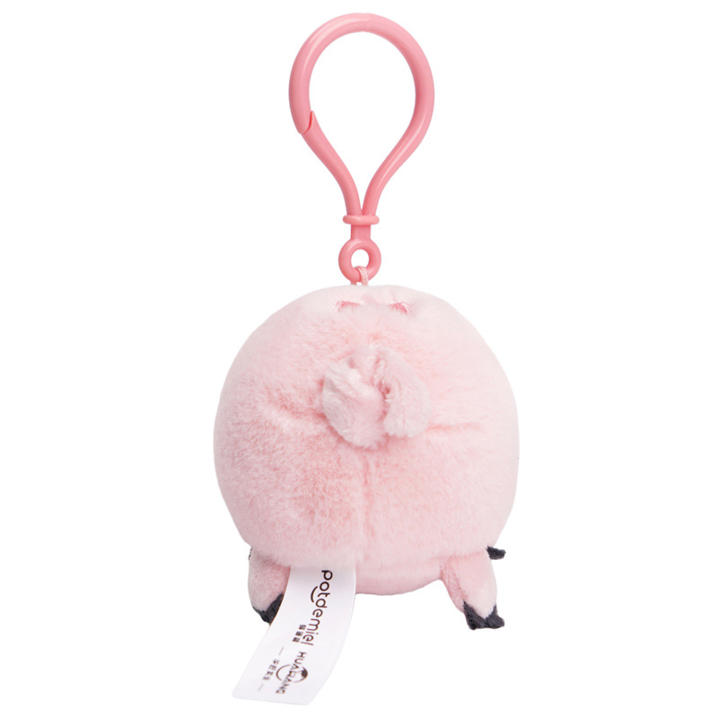 Disney official ham pig plush pendant, plush toy doll, keychain, schoolbag pendant, cute Item Picture