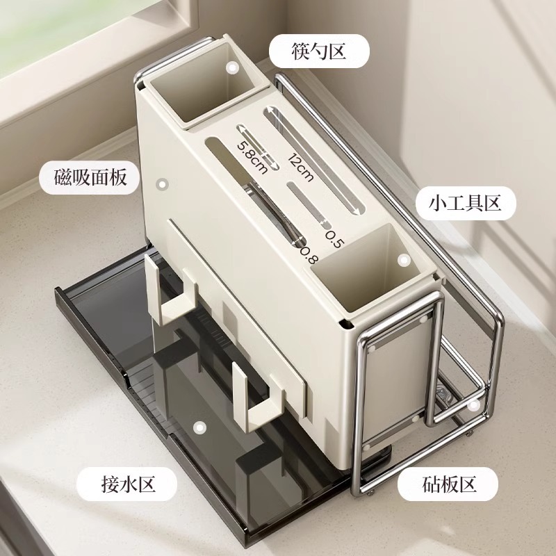 رفوف للمطابخ متعددة الأغراض مزودة بلوحة تقسية للمطبخ متعددة الأغراض Specification image