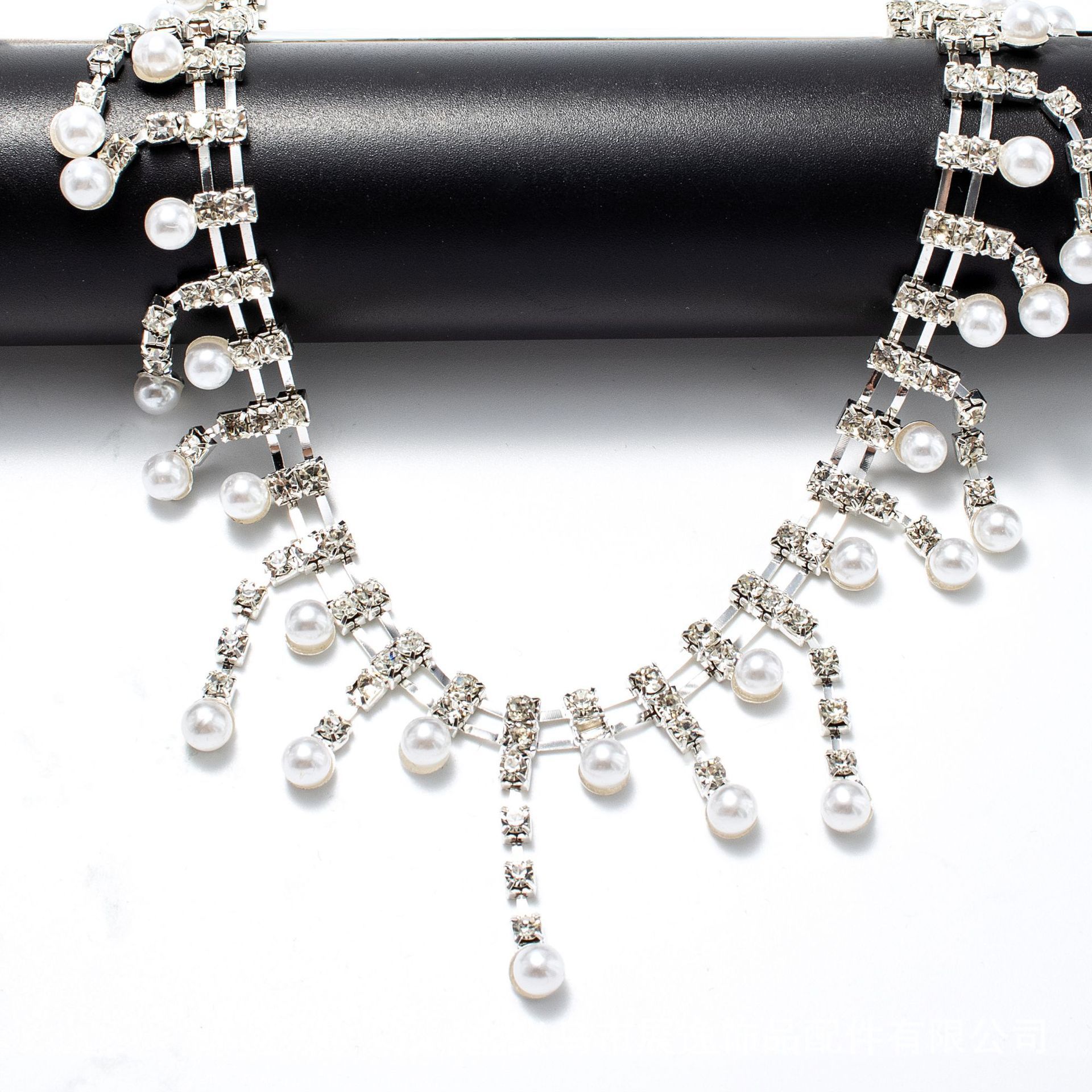 项链/珍珠/天然石项链/珍珠链条女款拼接气质/珍珠项链产品图