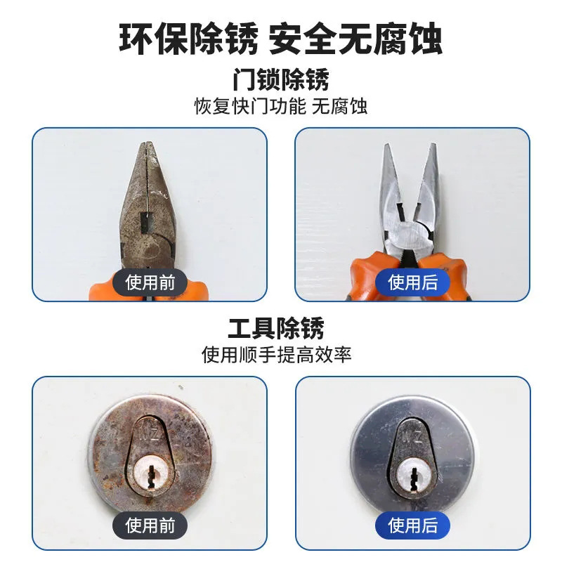 Manufacturer's bolt loosening agent, anti-rust lubricating oil spray, bicycle door lock anti-rust oil, metal rust remover Application Scenario