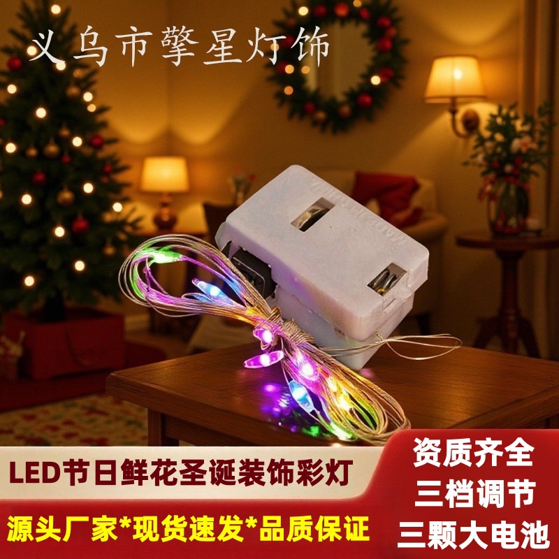 灯带彩灯灯串铜线灯鲜花礼品蛋糕圣诞节装饰灯带氛围灯防水灯串灯