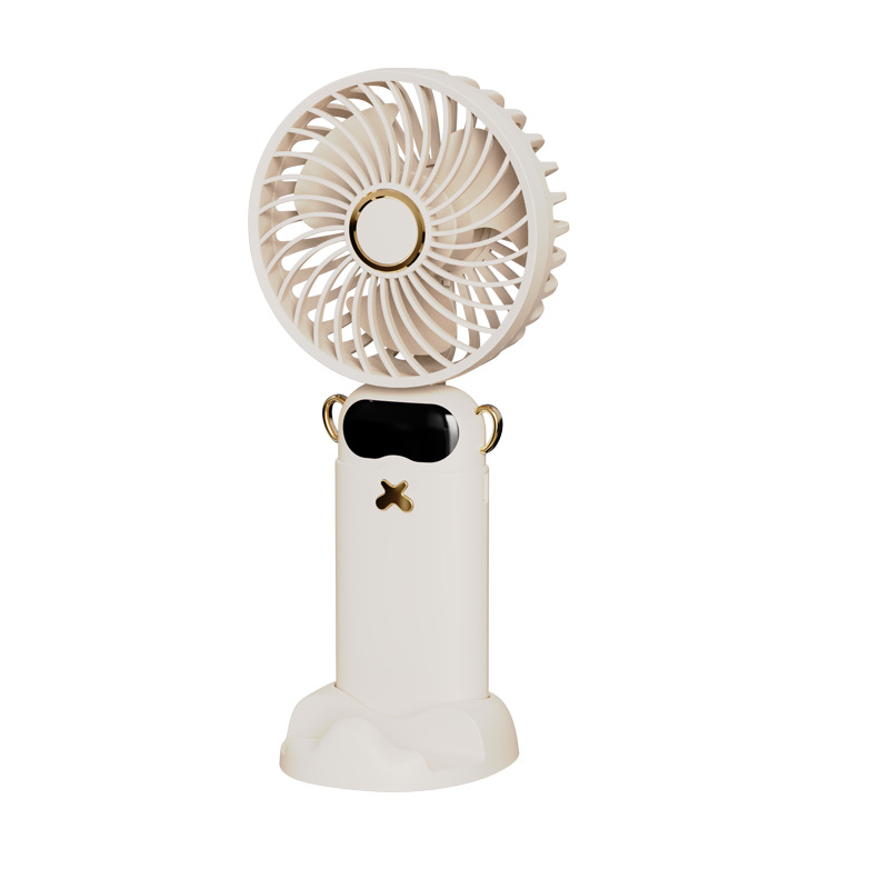 Cross-border handheld fan, small charging model, long-lasting folding neck, outdoor fan, office desktop small fan Item Picture