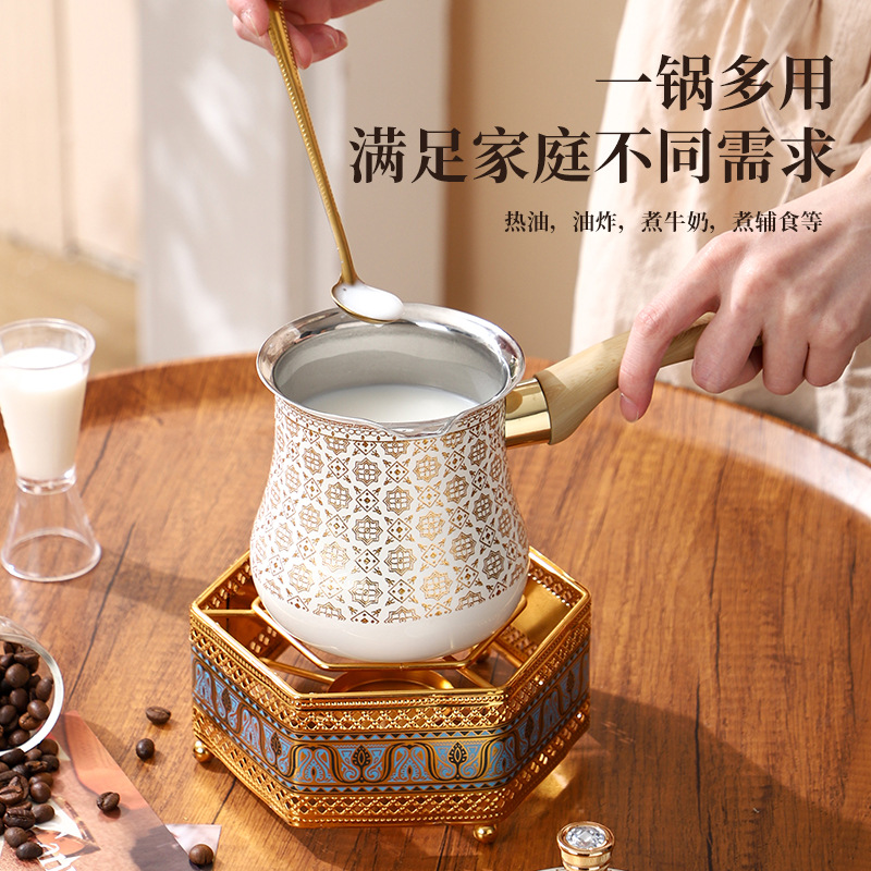 咖啡壶/手冲壶/摩卡壶加厚/咖啡机咖啡壶/八角摩卡咖啡产品图