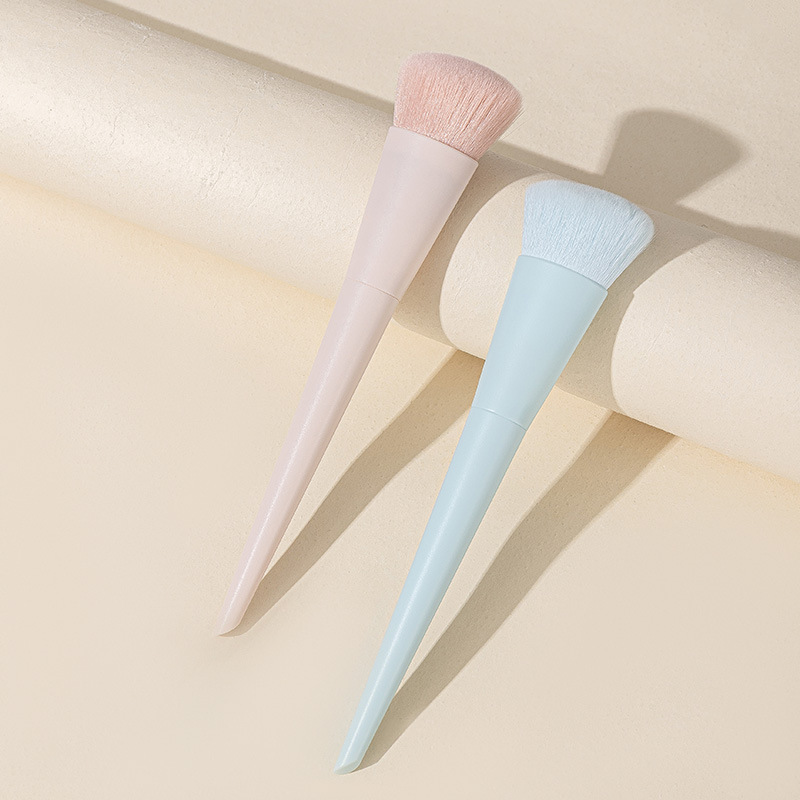 瑛秀美外贸热销新款糖果色单支化妆刷 舌型粉底刷散粉刷美妆工具厂家直销产品图