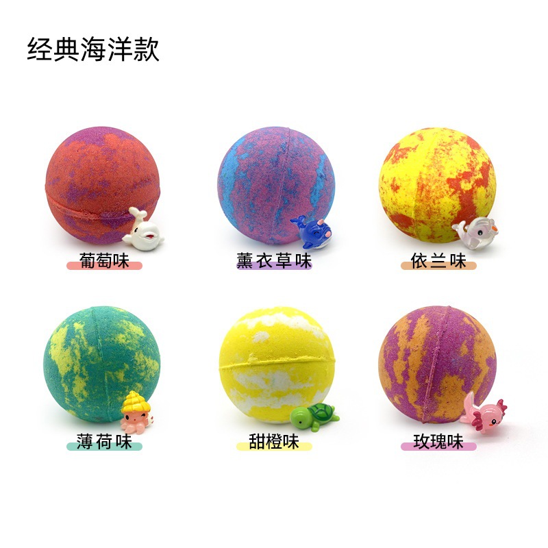 Cross-border bath balls, toy bath salt balls, large bubble balls, baby bath salt, bath balls, bubble bath gift box wholesale Item Picture