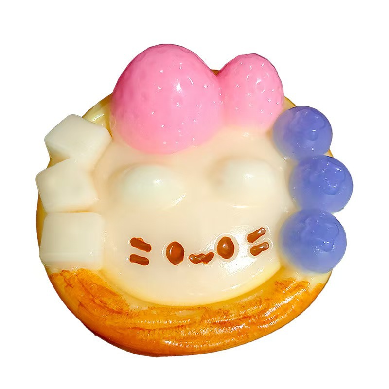 Hot-selling, in-stock Niannile kitten egg tarts with a water-like, creamy texture and a silicone-like feel, as well as a slime, stress-relieving toy Item Picture