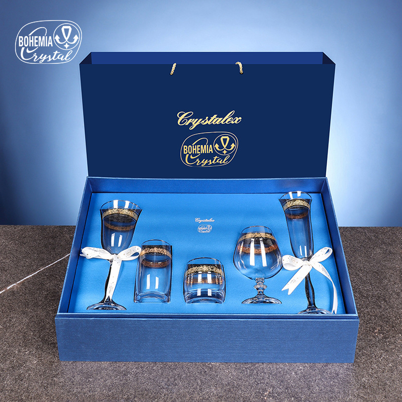 Czech imported crystal red wine glasses for girls as Valentine's Day gifts, wedding birthday, housewarming tall champagne glass sets Specification image