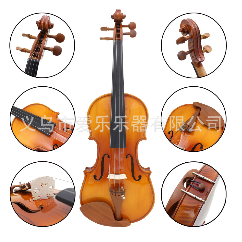 Cross border bright viola panel de abeto hecho a mano violín con patrón de tigre violín adulto niños estudiante práctica viola Application Scenario