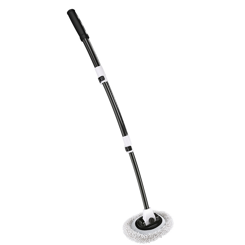 The curved rod car wash mop with soft bristles does not damage the car brush. It is a portable household car brush with a long handle and extendable car wash brush Item Picture